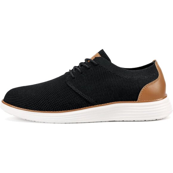 🆕VILOCY Men's Black Fashion Business Comfortable Breathable Dress Sneaker - Picture 4 of 9